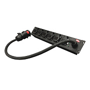 Рэковый дистрибьютор питания RC 406 в черном исполнении